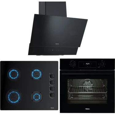 Teka Chef 5 Siyah Ankastre Set ( Hak 625 Bk Börek Şefim - Gbe 64002 Bk -  Atv 60 Bk