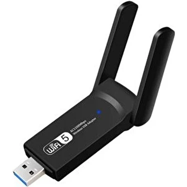 Megamus AC1300 Mbps Çift Antenli Kablosuz Wifi Alıcı Modem USB 3.0 Yüksek Hızlı