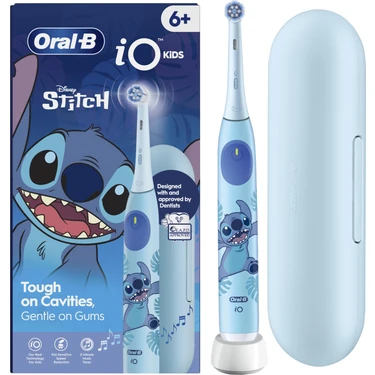 Oral-B Io Çocuk 6+ Stitch Mavi Ekstra Yumuşak Şarjlı Diş Fırçası  Zamanlayıcı ile Nazik