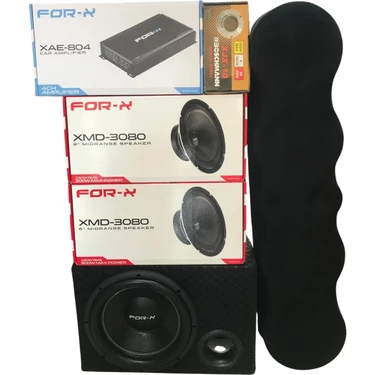 For-X Set - Amfi + Midrange + Tweeter + Bass + Pandizot Fiyatı