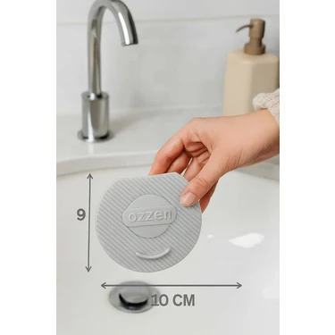 Ozzen Gri Lavabo Kötü Koku Giderici Önleyici Silikon Mat Sızdırmaz Lavabo Tıkacı Lavabo