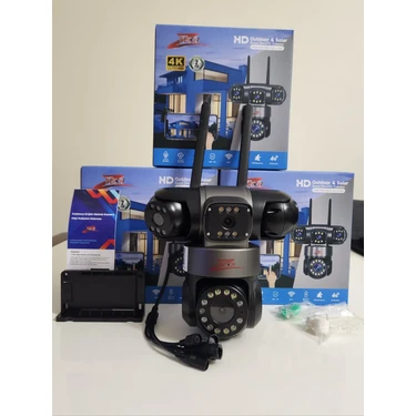 Ztech Z6PRO 4 Kameralı Ptz Wi-Fi Kamera Gece Renkli Görüş | Fiyatı