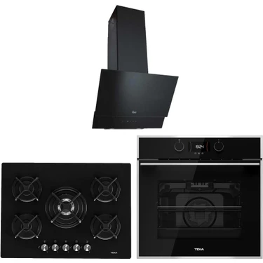 Teka Siyah Ankastre Set (Hlb 840 Ss - Hf Lux 70 5g - Teka Tvt