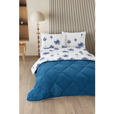 Formeya Nordelle Battal Boy Lüx Wellsoft Yorgan Çift Taraflı - 2 Adet Yastık Kılıflı Yorgan Seti