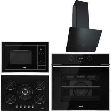 Teka Siyah Ankastre Set (Hlb 840 Ss - Hf Lux 70 5g - Teka Tvt 60.1 - ml 820 Bıs
