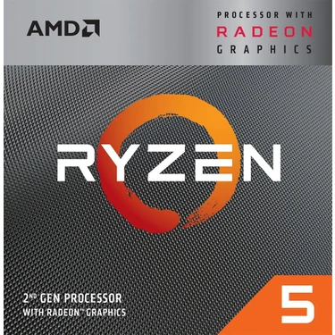 AMD RYZEN 5 3400G 3.70GHZ 65W 6MB AM4 FANLI BOX Fiyatı