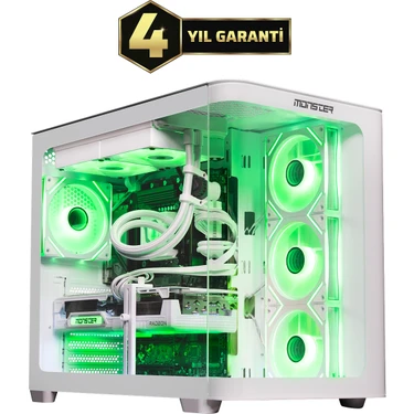 Monster Tulpar Td3 V1.9.8 Intel Core I7 14700F B760 Anakart 32GB 1tb RX9070 Xt Freedos Masaüstü