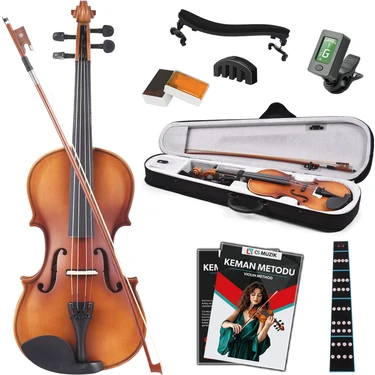 Fourtune Dante VL-200SBR 4/4 Akustik Keman Seti (Tam Boy-Açık