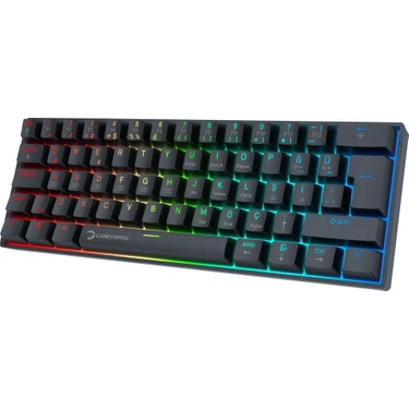 Gamepower Lyra Rgb 60M 62TUŞ Siyah Mekanik Kablolu Red Switch Klavye - 3 Yıl