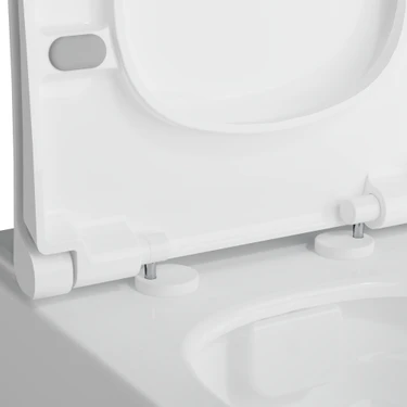 VitrA Integra 121-003-909 Universal Klozet Kapağı, Yavaş Kapanır, Kolay Çıkabilir,