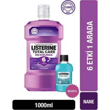 Listerine Total Care 1000 ml + Cool Mint Ağız Bakım