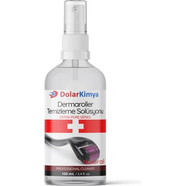Dolar Kimya 100 ml  DermaRoller Temizleme Solüsyonu Kokusuz Alkollü Sprey ile Derinlemesine
