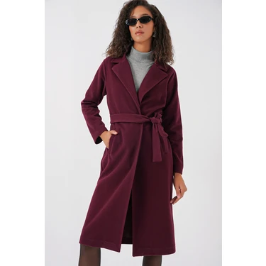 Bigdart 9118 Kruvaze Yaka Kaşe Kaban -