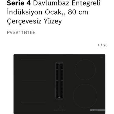 Bosch PVS811B16E Ocak Indüksiyon Davlumbaz
