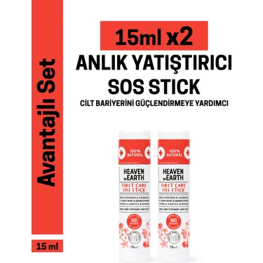 Heaven On Earth First Care Sos Stick 15 Ml X2 %100 Doğal Organik Yalancı Iğde Hızlı Koruma Anlık