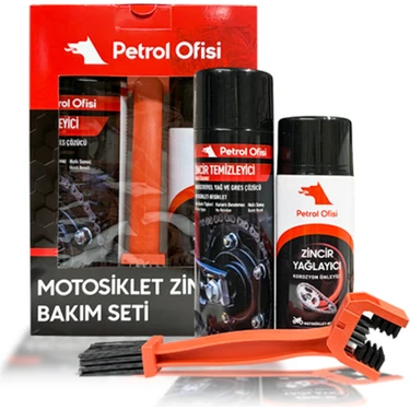 Petrol Ofisi Motosiklet Zincir Bakım Paketi Fırça Temizleyici