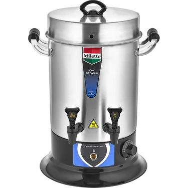 Miletto 60 Bardak Profesyonel Sanayi Tipi Paslanmaz Çelik Çay Makinesi 7 Lt