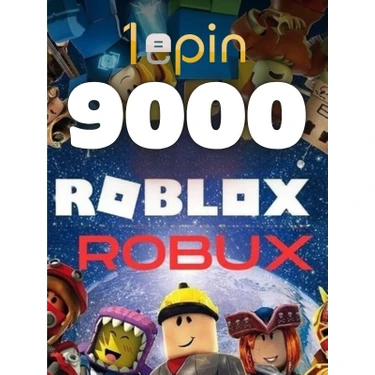 9000 Robux Roblox Dijital Oyun Para Birimi Özel Kod ile Kullanım
