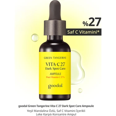 27 Saf C Vitamini İçerikli Konsantre Ampul GOODAL Green Fiyatı