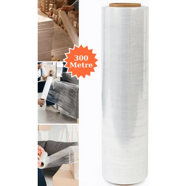 Plas+Plus El Tipi Mobilya Eşya Koli Palet Paket Taşıma Taşınma Sarma Koruma Streç Film 50 cm x 300