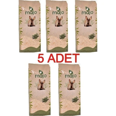 Majo 5 Adet 15 lt Tozsuz Çam Talaşı Tavşan ve Kemirgen Yemleri İçin Sıkıştırılmış
