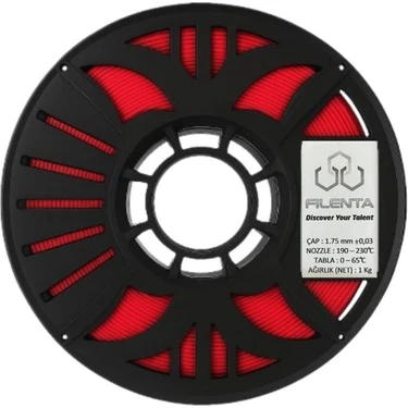Filenta Kırmızı Pla Premium Filament 1Kg