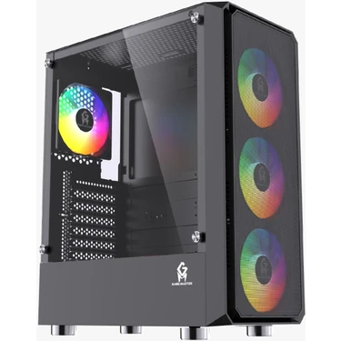 GM Game Master R14 Rainbow 4 Fanlı Atx Gaming Kasa 450W