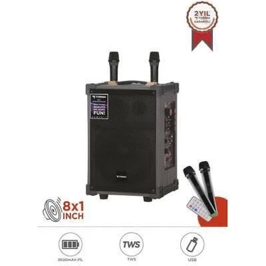 Hepu HP-977 Partybox Hoparlör 50W Güçlü Ses Tekerlekli Bluetooth Karaoke