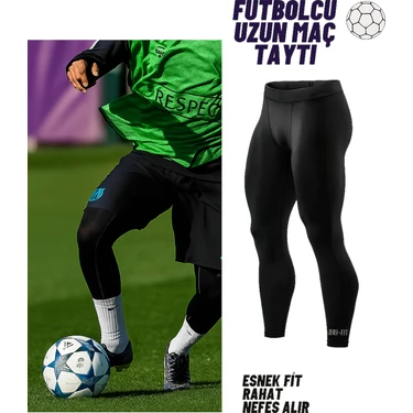 Gazelmanya Uzun Prof Futbol Taytı Sporcu Taytı Futbol Tayt Şort Altı Tayt Futbolcu Taytı Koşu