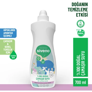 Siveno %100 Doğal Çamaşır Suyu Bitkisel Lavanta Çay Ağacı Tüm Yüzey ve Kumaşlarda 700