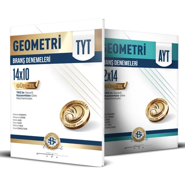 Bilgi Sarmal Yayınları TYT - AYT Geometri 12 x 14 Branş Denemeleri Tek Kitap