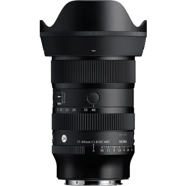 Sigma 17-40MM F/1.8 DC Art Lens [Sony E] Uyumlu Yüksek Performanslı