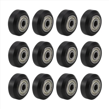 Quueppty 12 Pcs 625ZZ Plastik Kasnak 3D Yazıcı Için Rulman Dişli Cr-10 / CR-10S / Cnc Yönlendirici