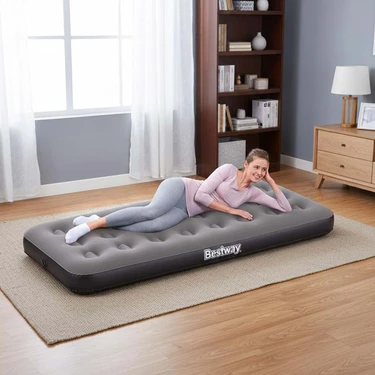 Bestway Single Tek Kişilik Şişme Yatak 185X76X22CM