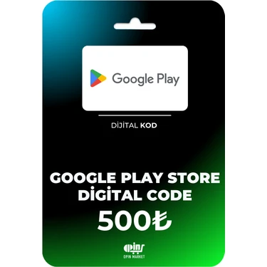 Opin Market Google Play Store Dijital Hediye Kodu