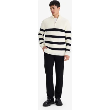 DeFacto Regular Fit Cepli Düz Paça Pantolon