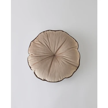 English Home Lineta Açık Kahverengi Dekoratif Kırlent 40x40 cm Yumuşak Malzeme ile Şık