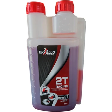 Oksello Racing Moto 2t Iki Zamanlı Motor Yağı 1 Litre Ölçekli Motosiklet ve Bahçe