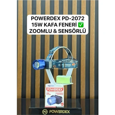 Powerdex PD-2072 Profesyonel Kafa Lambası | 15W 1500 Lümen | Fiyatı