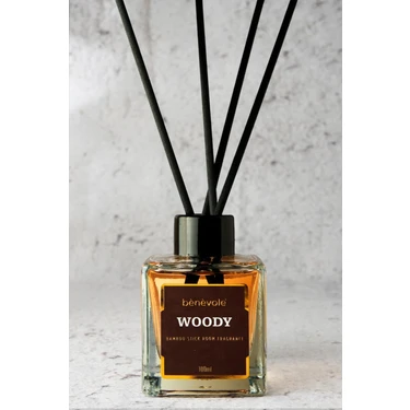 Benevole Woody Bambu Çubuklu Oda KOKUSU100 ml / Odunsu, Vanilya ve Amber