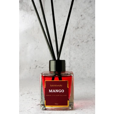 Benevole Mango Bambu Çubuklu Oda Kokusu 100 ml / Tropikal, Aromatik ve Meyveli Koku