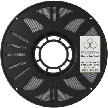 Filenta Gümüş PLA Premium Filament 1.75MM 1