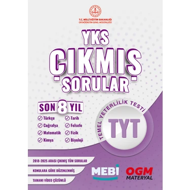 Sarı Bazaar YKS-TYT Çıkmış Sorular Son 8 yıl  2018-2025