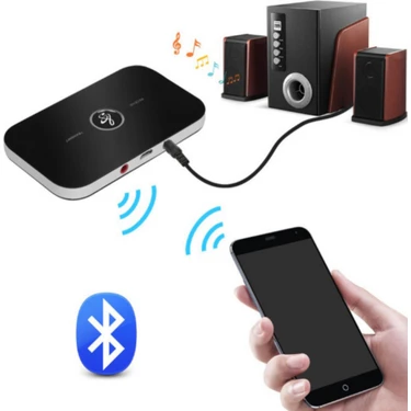 Matechno Bluetooth Ses Adaptör Bluetooth Wireless Receiver Aux USB Rca Wireless Araç Hoparlör