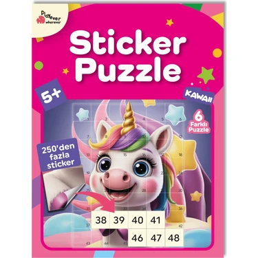 Playever Sticker Puzzle - Kawaii - Çıkartmalı Yapboz