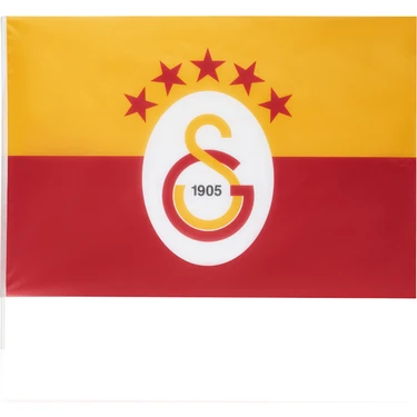 Gs Store Galatasaray 5 Yıldızlı Klasik Elde Sallama Bayrak 100X150CM