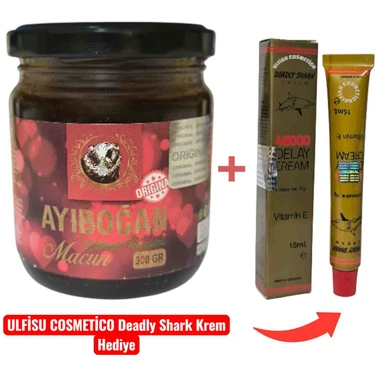 ULFİSU COSMETİCO Ayıboğan Macunu - Shark Krem Hediyeli 2li