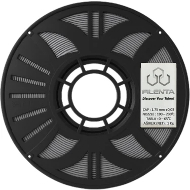 Filenta Antrasit Gri Pla Premium Filament 1.75MM