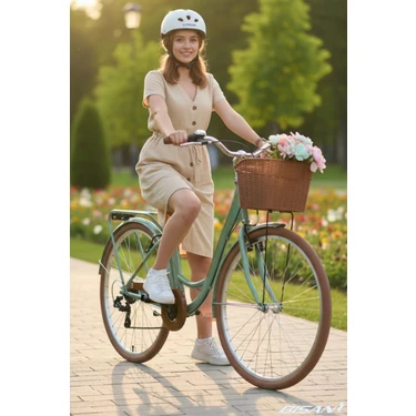 Bisan Sorrento-S Şehir Bisikleti 44 cm V 26 Jant 7 Vites Çağla Yeşili