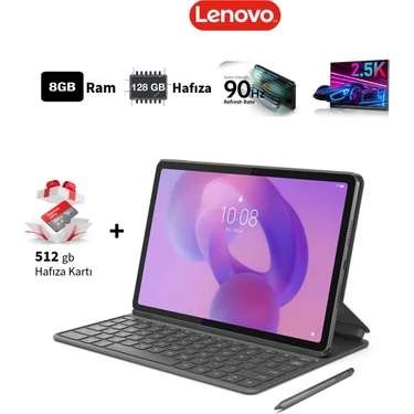 Lenovo 2.5k 2560 x 1600 Piksel IPS Ekran 8gb Ram 128GB+512GB Hafıza Tablet+Kalem+Klavyeli